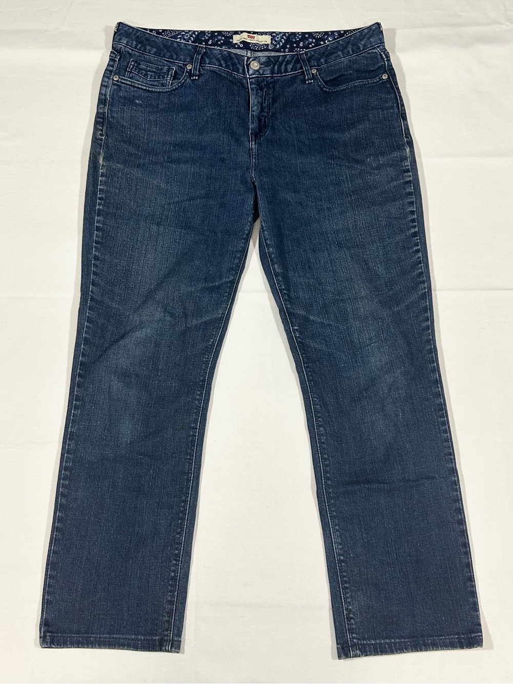 Vintage Levis 525 Women’s Size 36x28 Straight Leg Perfect Waist Jeans Dark  Blue